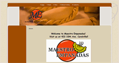 Desktop Screenshot of maestroempanadas.com