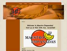 Tablet Screenshot of maestroempanadas.com